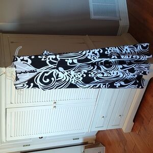 Long Black/White Sleeveless Talbots Dress